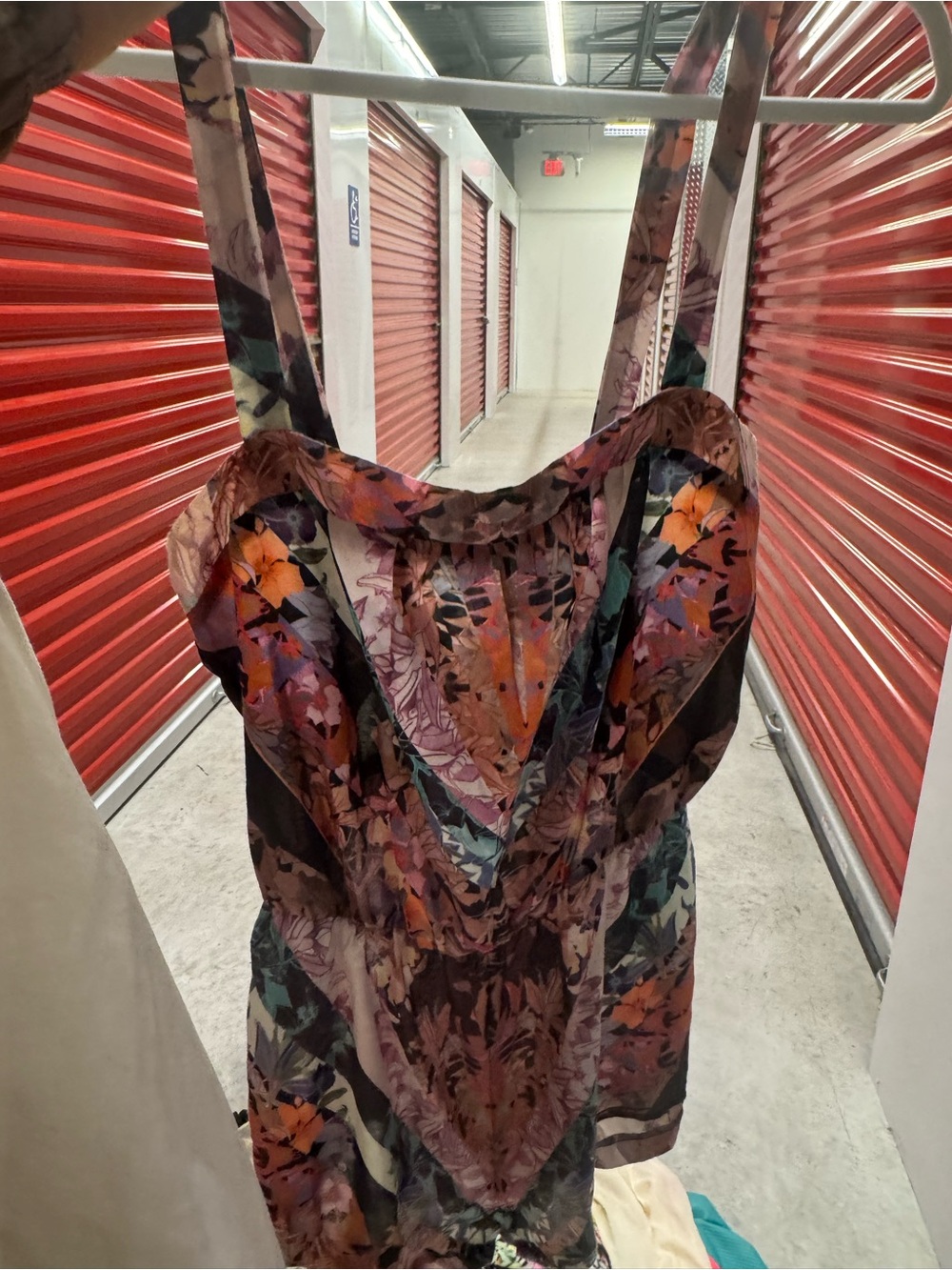 Beach Riot Multicolor Floral Jumpsuit - Purple, Orange, Pink, Green